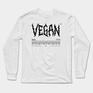 Edgy Vegan Long Sleeve T-Shirt